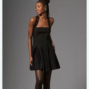 Anthropologie Black Mini Dress